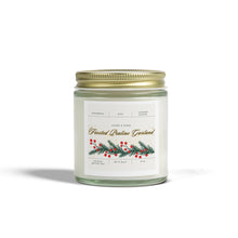 Load image into Gallery viewer, Frosted Praline Garland Candle, Coconut Apricot Wax (4oz, 9oz)
